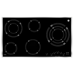 Parrilla de Inducción 220 V 90 cm (35 pulgadas) Vidrio Negro GE Profile - PP936SMSS1