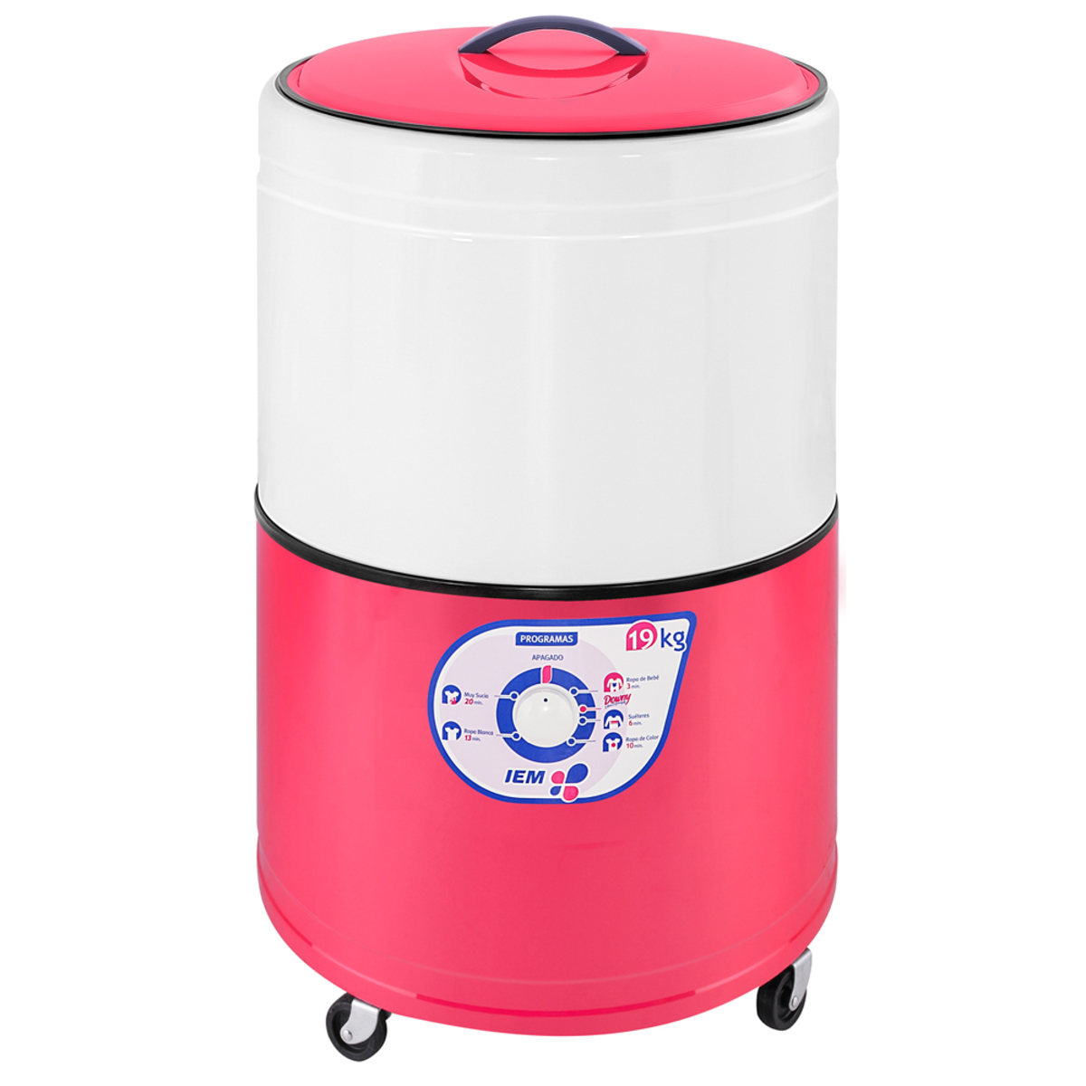 lavadora manual 19 kg magenta iem lic19tm2