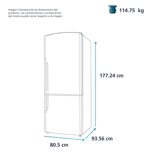 Refrigerador Automático 699 L Inoxidable Io Mabe - IDM25ESKCSS