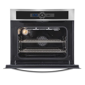 Horno de Empotre 80 cm a Gas Acero Inoxidable Vidrio Gris Vulcano Io Mabe - IO8042HGWD0