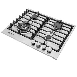 Parrilla empotrable a gas 60 cm inoxidable Io mabe-IO614I0