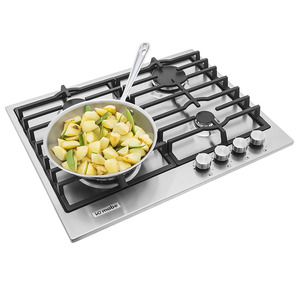Parrilla empotrable a gas 60 cm inoxidable Io mabe-IO614I0