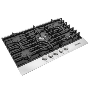 Parrilla empotrable a gas 70 cm vidrio negro Io mabe-IO715G0