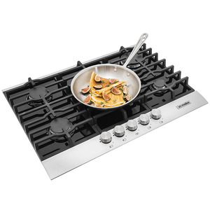 Parrilla empotrable a gas 70 cm vidrio negro Io mabe-IO715G0