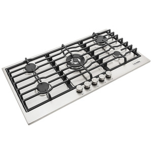 Parrilla empotrable a gas 90 cm vidrio negro Io mabe-IO915I0