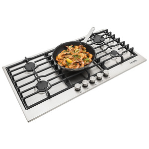 Parrilla empotrable a gas 90 cm vidrio negro Io mabe-IO915I0