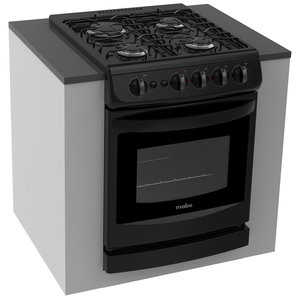 Estufa empotrable 51 cm Negra Mabe - EMC5120N2