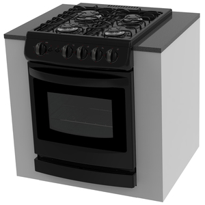 Estufa empotrable 51 cm Negra Mabe - EMC5120N2