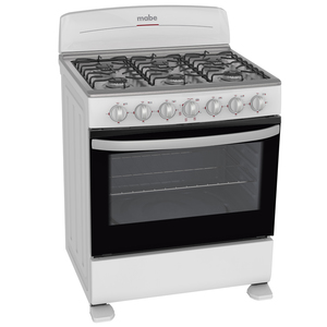 Estufa de piso 76 cm Blanca/Inoxidable Mabe - EM7600BIE3