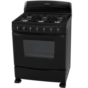 Estufa de piso 76 cm Negra Mabe - EM7650NN4