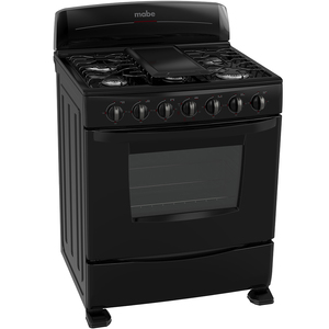 Estufa de piso 76 cm Negra Mabe - CEM7601NN2