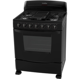 Estufa de piso 76 cm Negra Mabe - CEM7601NN2