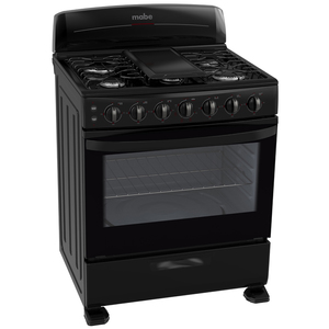 Estufa de piso 76 cm Negra Mabe - EM7653NN2