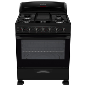 Estufa de piso 76 cm Negra Mabe - EM7653NN2