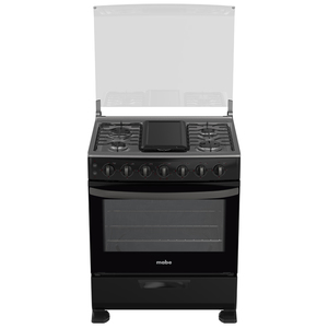 Estufa de piso 76 cm Negra/Inoxidable Mabe - EM7681CNI2