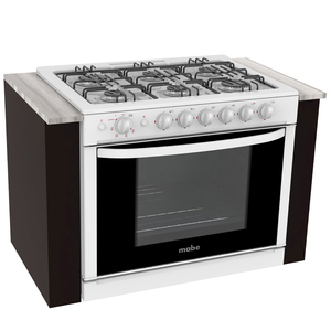 Estufa empotrable 80 cm Blanca Mabe - EMC8013BB2