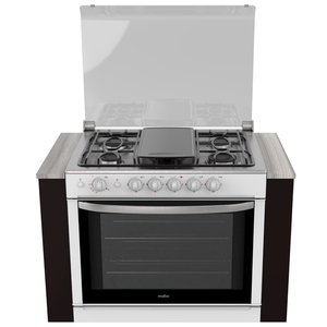 Estufa empotrable 80 cm Blanca/Inoxidable Mabe - EMC8067CBI1