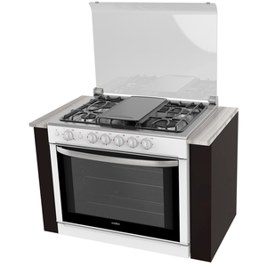 Estufa empotrable 80 cm Blanca/Inoxidable Mabe - EMC8067CBI1