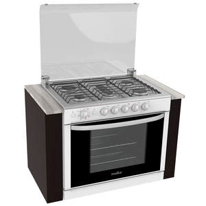 Estufa empotrable 80 cm Blanca/Inoxidable Mabe - EMC8023CBC2