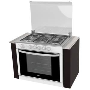 Estufa empotrable 80 cm Blanca/Inoxidable Mabe - EMC8023CBC2