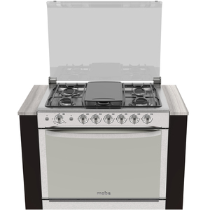 Estufa de empotre a gas 80 cm Inoxidable Mabe - XOC8079CI2