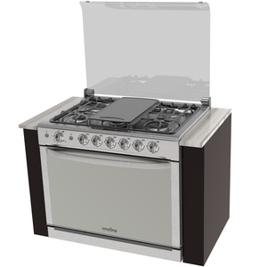 Estufa de empotre a gas 80 cm Inoxidable Mabe - XOC8079CI2