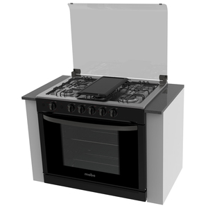 Estufa empotrable 80 cm Negra/Inoxidable Mabe - EMC8027CNC2