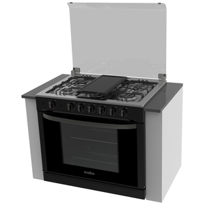Estufa empotrable 80 cm Negra/Inoxidable Mabe - EMC8033CNC2