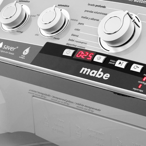 Lavadora Aqua Saver automática 20 kg Blanca Mabe - LMH20589ZWBB0