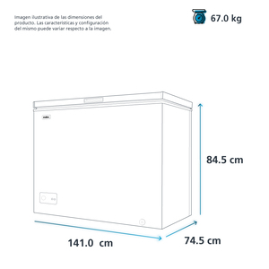 Congelador Horizontal 15 cu.ft. Blanco Mabe - CHM15BPL4