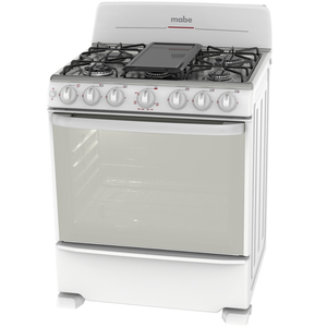 Estufa de piso 76 cm Blanca Mabe - EM7651BSIB0