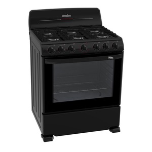 Estufa de Piso 76 cm Negra Mabe - EM7630BAPN1