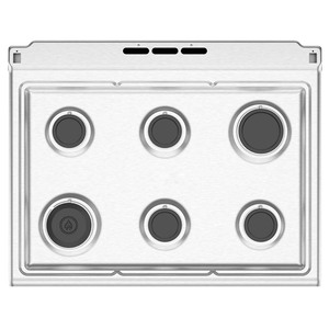 Estufa de Piso 76 cm (30 pulgadas) Negra Mabe - EM7656CFIN0
