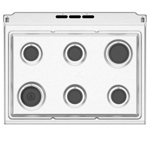 Estufa de Piso 76 cm (30 pulgadas) Plata Mercury Mabe - EM7670CFIS1