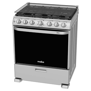 Estufa de Piso 76 cm (30 pulgadas) Plata Mercury Mabe - EM7670CFIS1