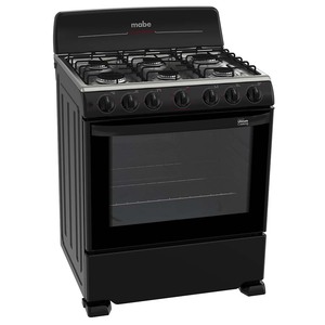 Estufa de Piso 76 cm (30 pulgadas) Negra Mabe - EM7645BAIN1