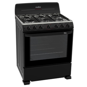 Estufa de Piso 76 cm (30 pulgadas) Negra Mabe - WEM7640BAIN1