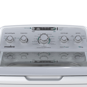 Lavadora Automática Aqua Saver Green 19 kg Blanca Mabe - LMA79115VBAB0