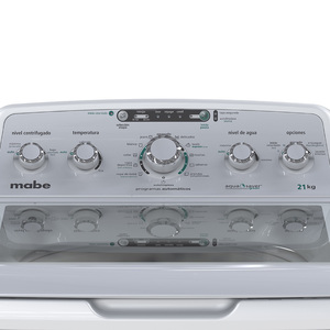 Lavadora Automática Aqua Saver Green 21 kg Blanca Mabe - LMA71215VBAB0