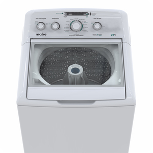 Paquete Lavadora Automática 20 kg y Secadora a Gas 7.2 cu. ft. Blancas Mabe - LMA70SMG7N8M
