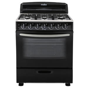 Estufa de piso 76 cm Negra Mabe - EM7654NN2