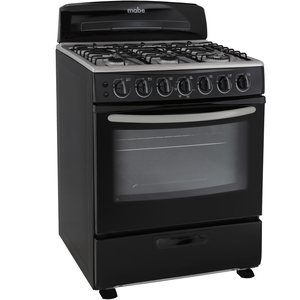 Estufa de piso 76 cm Negra Mabe - EM7654NN2