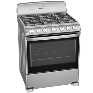Estufa de piso 76 cm Plata Mercury Mabe - CEM7641BSIS0