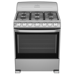 Estufa de piso 76 cm Plata Mercury Mabe - CEM7641BSIS0