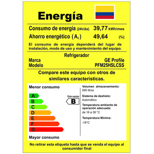 Refrigerador 665.42 L French Door Acero Inoxidable GE Profile - PFM25HSLCSS