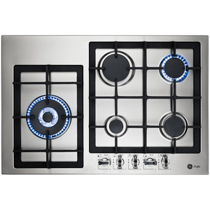 Parrilla de empotre a gas 76 cm Inoxidable GE Profile - PGP7605I