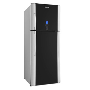 Refrigerador Automático Top Mount 510 L Acero Inoxidable Con Vidrio Gris Vulcano Io Mabe - IOM510MZMRN0
