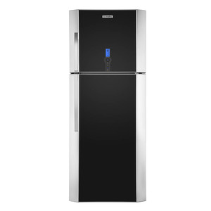 Refrigerador Automático Top Mount 510 L Acero Inoxidable Con Vidrio Gris Vulcano Io Mabe - IOM510MZMRN0