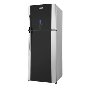 Refrigerador Automático Top Mount 510 L Acero Inoxidable Con Vidrio Gris Vulcano Io Mabe - IOM510MZMRN0