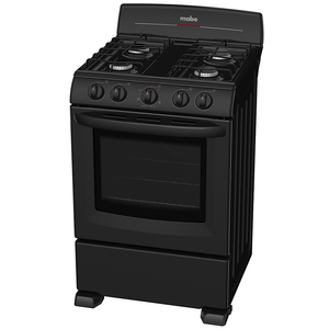 Estufa de piso 60 cm Negra Mabe - EM6020BAPN0
